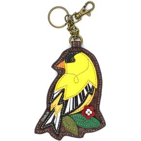 CHALA Bird Collection Women's Decorative Key Fob/Coin Purse Accessory - Goldfinch