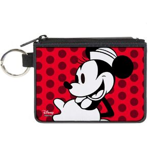 Buckle-Down Women's Standard Canvas Coin Purse Minnie Mouse, 4.25" x 3.25"