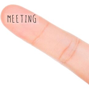 Meeting Planner Stickers, 120 Clear Reminder Work Header Labels Scrapbooking Crafting Stickers