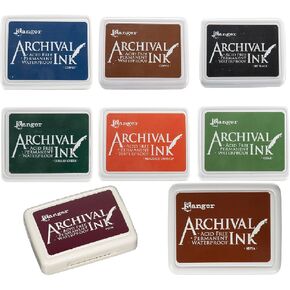 Ranger Archival Ink Pads - Set of 8 Full Size Pads