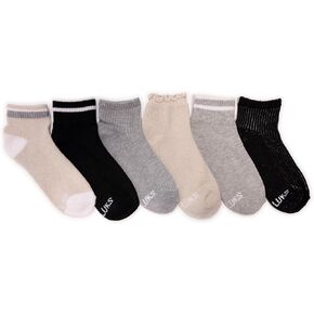 MUK LUKS Women's Set of 6 Dream Step Mini Crew Socks