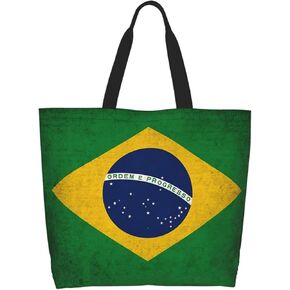 ASYG Cute Flag Tote Bag for Women and Men Reusable Shoulder Bags for Gym, Shopping, Beach,Travel