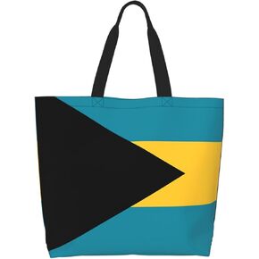ASYG Cute Flag Tote Bag for Women and Men Reusable Shoulder Bags for Gym, Shopping, Beach,Travel