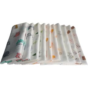 Baby Handkerchiefs - 100% Cotton, Soft and Highly Absorbent, 10-Pack (14"X14")