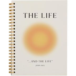 Christian Notebook for Women, Notebook for Bible, Jesus Is The Way Notebook Journal, Christian Art Gifts Journal, Christian Scripture John 14:6 Bible Hardcover Spiral Notebooks 5.5x8.3