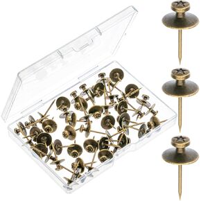 Mr. Pen- Double Headed Picture Hanging Nails, 50 Pack, Black, Picture Nails, Tacks for Wall Hangings, Wall Pins for Hanging, Wall Nails for Hanging, Thumb Tacks for Wall Hanging, Picture Hangers