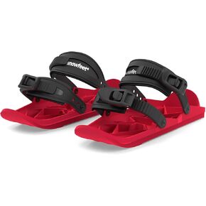 Snowfeet Basic - Mini Short Ski Skates for Snow | Skis for Winter Shoes | Short Snowskates Snowblades Skiboards | The Real Original
