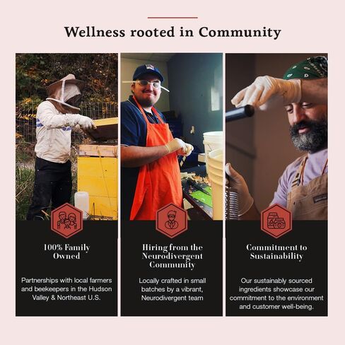 شراب البلسان الطبيعي بالكامل من هانيز، تركيبة عشبية تقليدية مع العسل الخام، خل التفاح غير المصفى والليمون بالإضافة إلى القرنفل والقرفة وقشر البرتقال، خالي من الكحول، خالي من السكر، 8 اونصة in Kuwait