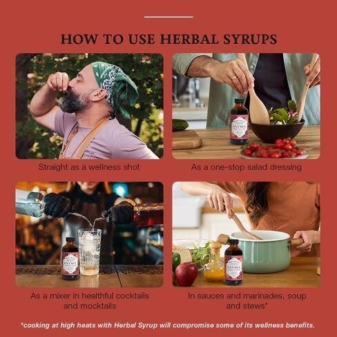 شراب البلسان الطبيعي بالكامل من هانيز، تركيبة عشبية تقليدية مع العسل الخام، خل التفاح غير المصفى والليمون بالإضافة إلى القرنفل والقرفة وقشر البرتقال، خالي من الكحول، خالي من السكر، 8 اونصة in Kuwait