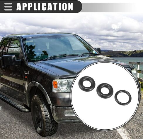 حلقات O لصمام الوقود Motoforti، مجموعة سدادة دائرية لصمام تصريف وعاء فلتر الوقود، لسيارة Ford F-250 Super Duty 1999-2003، مطاط، 3C3Z-9T517-AG AP0007، أسود، 3 قطع in Saudi Arabia