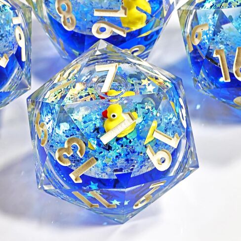 Mini Planet 50mm CHONK D20 D&D Dice with Dragon Eye Inclusions for Tabletop Role Playing Game Dungeons and Dragons Polyhedral D20 Handcrafted Resin D20 for Collection and Gift (Dragon Eye Dice 5) in Kuwait