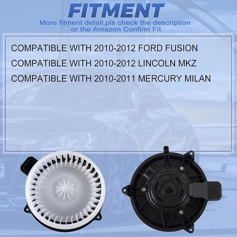 AC Heater Blower Motor Assembly with Fan Cage PM9381 700270 75874 Compatible with 2010-2012 Ford Fusion Compatible with 2010-2012 Lincoln MKZ Compatible with 2010-2011 Mercury Milan in Saudi Arabia