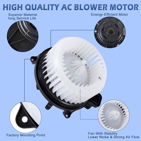 AC Heater Blower Motor Assembly with Fan Cage PM9381 700270 75874 Compatible with 2010-2012 Ford Fusion Compatible with 2010-2012 Lincoln MKZ Compatible with 2010-2011 Mercury Milan in Saudi Arabia