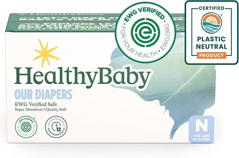 Our Diapers | EWG Verified Safe & Plant-Based Diapers | Absorbent for Leak Protection | Soft Organic Cotton Shell | Chlorine-Free Diaper for Sensitive Skin | Size 4 (50 Diapers) in Saudi Arabia