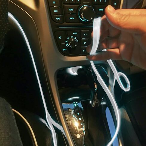 5 Meters Car Interior Lighting Auto LED Strip EL Wire Rope Auto Atmosphere Decorative Lamp Flexible Neon Light DIY in Kuwait