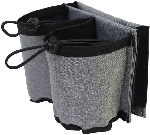 Luggage Travel Cup Holder,Universal Suitcase Cup Holder Hold Two Coffee Mugs Free Hands Suitcase Drink Beverage Holder for Travelers Flight Attendants(Black) in Saudi Arabia