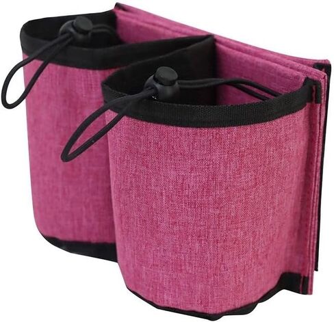 Luggage Travel Cup Holder,Universal Suitcase Cup Holder Hold Two Coffee Mugs Free Hands Suitcase Drink Beverage Holder for Travelers Flight Attendants(Black) in Saudi Arabia