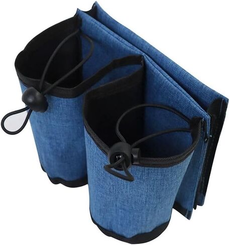 Luggage Travel Cup Holder,Universal Suitcase Cup Holder Hold Two Coffee Mugs Free Hands Suitcase Drink Beverage Holder for Travelers Flight Attendants(Black) in Saudi Arabia
