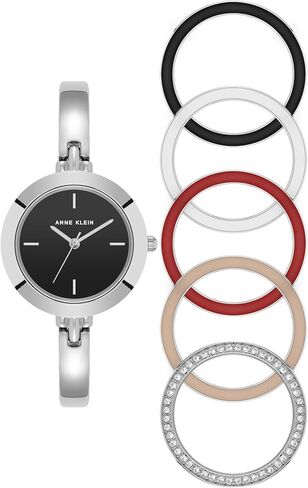Anne Klein Women's Bangle Watch and Interchangeable Bezel Set in Saudi Arabia