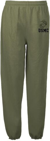 بنطال رياضي Soffe USMC للرجال PT Semper Fi Olive Drab مع EGA (كبير) in Kuwait