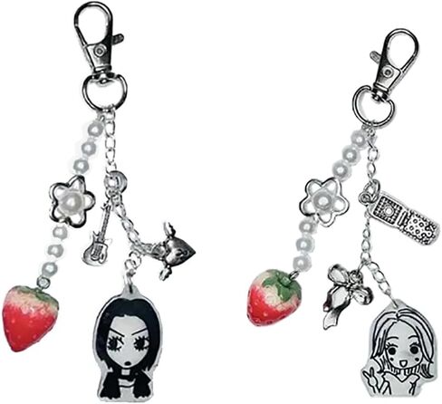 Nana Keychain Anime Cosplay Anime Nana Hachi Y2K Keychains Alloy Cute Props Accessory for Men Women 2pcs in Saudi Arabia