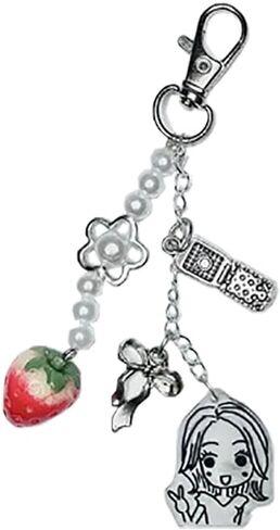 Nana Keychain Anime Cosplay Anime Nana Hachi Y2K Keychains Alloy Cute Props Accessory for Men Women 2pcs in Saudi Arabia