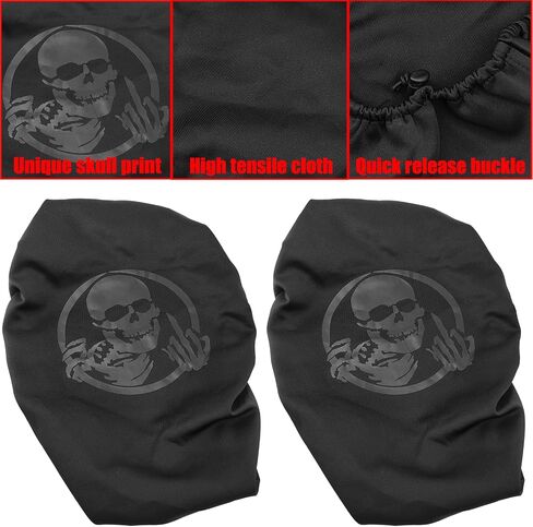 Hard Saddlebag Lid Bra/Lid Covers Fits for 2014-2023 Harley Davidson Touring, Road Glide, Electra Glide, Road King, Street Glide and Tri Glide Models (Red) in Kuwait