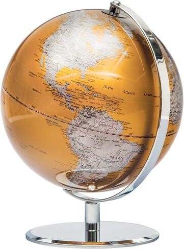 Torre & Tagus Black and Gold Globe for Adults - 8" Rotating Earth Globe Decor on Stand For Home Decor, Office Decoration Desk Globe For Office & Earth Spinning Globe Map Of The World (Black Globe) in Saudi Arabia