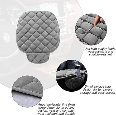 XINLIYA Seat Cover for Car, 2 Pack Car Front Seat Protector, Universal Seat Cushion for Most Cars, Vehicles, SUVs and More, Soft Comfort, Car Interior Accessories for Men Women (Gray) in Saudi Arabia