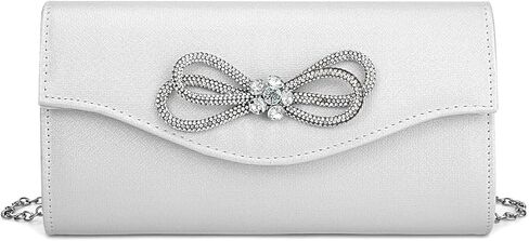 Gets Women Evening Bag Rhinestone Bow Clutch Purse for Women Party Wedding Prom Cocktail Formal Flap Handbags in Kuwait
