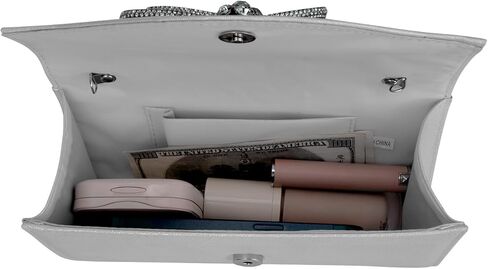 Gets Women Evening Bag Rhinestone Bow Clutch Purse for Women Party Wedding Prom Cocktail Formal Flap Handbags in Kuwait