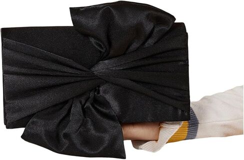 SweatyRocks Women's Elegant Bow Knot Ruched Satin Evening Bags Clutch Purses in Saudi Arabia