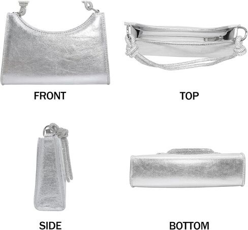 Milisente Clutch Purses For Women Vintage Evening Clutch Bags Formal Shoulder Bag With Rhinestone Handle in Saudi Arabia