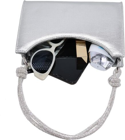 Milisente Clutch Purses For Women Vintage Evening Clutch Bags Formal Shoulder Bag With Rhinestone Handle in Saudi Arabia