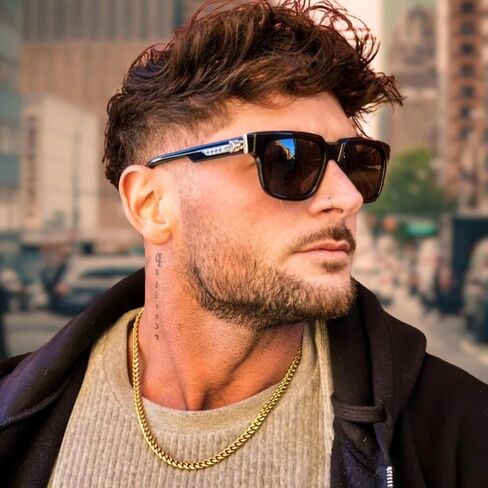 To My Man Steel Cuban Necklace, Meaningful Gift for Him, Romantic Gift for Boyfriend Long Distance, Small Sentimental Gift for Boyfriend, I Love My Boyfriend in Kuwait