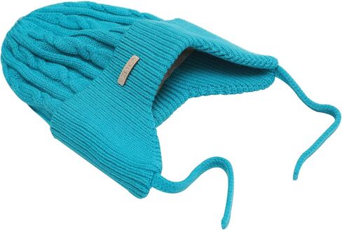 ZLYC Kids Girls Boys Winter Hats Cotton Lined Pom Pom Beanie Earflap Knitted Cap in Kuwait