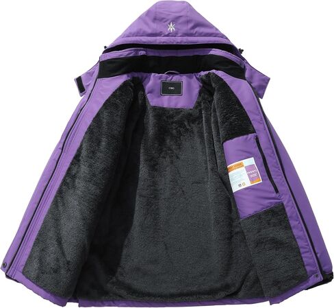 KAIDER Women's Plus Size Waterproof Ski Jacket Winter snow outdoor warm hooded raincoat Mountain Windbreaker Coat in Saudi Arabia