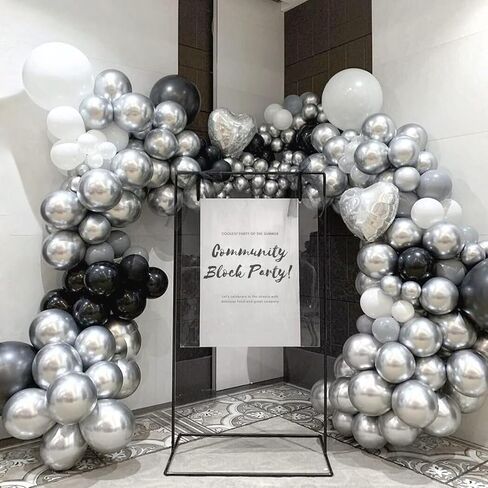White Balloons 12 inch, White Latex Balloons 50pcs Party Balloons for Engagement Bachelorette Bridal Shower Wedding Party Birthday Decorations in Kuwait