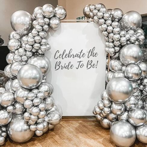 White Balloons 12 inch, White Latex Balloons 50pcs Party Balloons for Engagement Bachelorette Bridal Shower Wedding Party Birthday Decorations in Kuwait