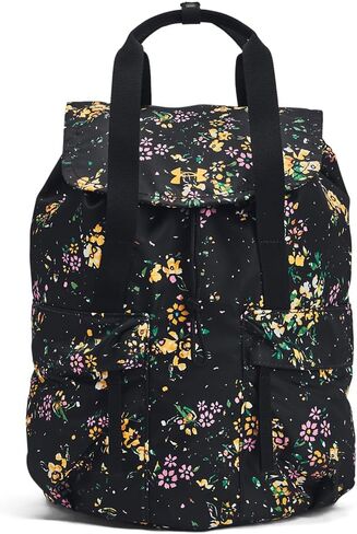 Under Armour Women's Favorite Backpack, (003) Black / / Golden Yellow, One Size Fits Most in Saudi Arabia