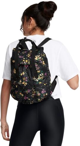 Under Armour Women's Favorite Backpack, (003) Black / / Golden Yellow, One Size Fits Most in Saudi Arabia