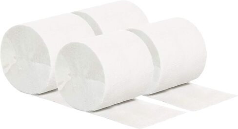 We Moment Dusty Blue Light Blue White Crepe Paper Streamers 1.8 Inch Widening 6 Rolls, 82 Feet per Roll for Birthday, Baby Shower, Wedding Party Decorations in Kuwait