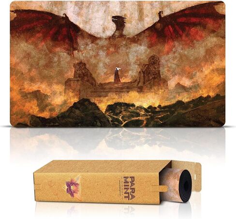 Cooked to Perfection (Stitched) - MTG Playmat, GoT Game of Thrones - Dragon Playmat - Compatible with Magic The Gathering Playmat - Play MTG, YuGiOh, TCG - Play Mat Art Designs & Accessories in Saudi Arabia