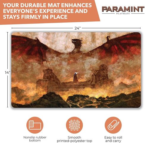 Cooked to Perfection (Stitched) - MTG Playmat, GoT Game of Thrones - Dragon Playmat - Compatible with Magic The Gathering Playmat - Play MTG, YuGiOh, TCG - Play Mat Art Designs & Accessories in Saudi Arabia