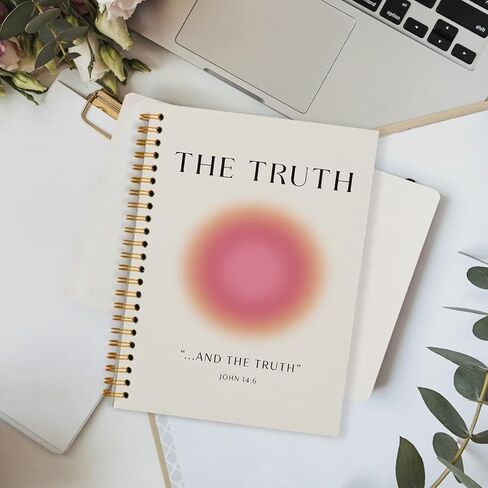 Christian Notebook for Women, Notebook for Bible, Jesus Is The Way Notebook Journal, Christian Art Gifts Journal, Christian Scripture John 14:6 Bible Hardcover Spiral Notebooks 5.5x8.3 in Kuwait