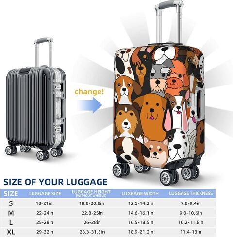 Cat'S Head Elastic Travel Luggage Cover Travel Suitcase Protective Cover For Trunk Case Apply To 19''-32'' Suitcase Coverlarge in Saudi Arabia