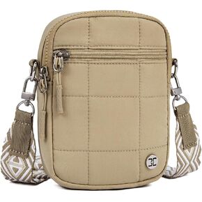 Telena Puffer Small Crossbody Bags for Women Cell Phone Purse Crossbody Bag