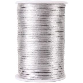 3.0 mm x 54 Yards Nylon Satin Cord Beading Braided Thread String for Chinese Knotting Rattail Macrame Bracelets Necklaces Jewelry Making (Royal Blue)