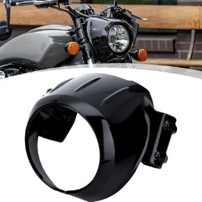 For Indian Front Headlight Cover Fairing Motorcycle Upgrades Refit, For Indian Scout sixty Bobber Twenty Rogue 2015-2023 (Gloss Black)