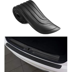 Bumper Guard,Car Accessories Rear Bumper Protector,Car Bumper Protector Guard,Collosion Rubber Bumper Protector for Cars,Non-Slip Vehicle Bumper Protection Strip (Black, 40.94"x3.54")